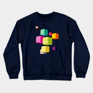 3d Cubes Crewneck Sweatshirt